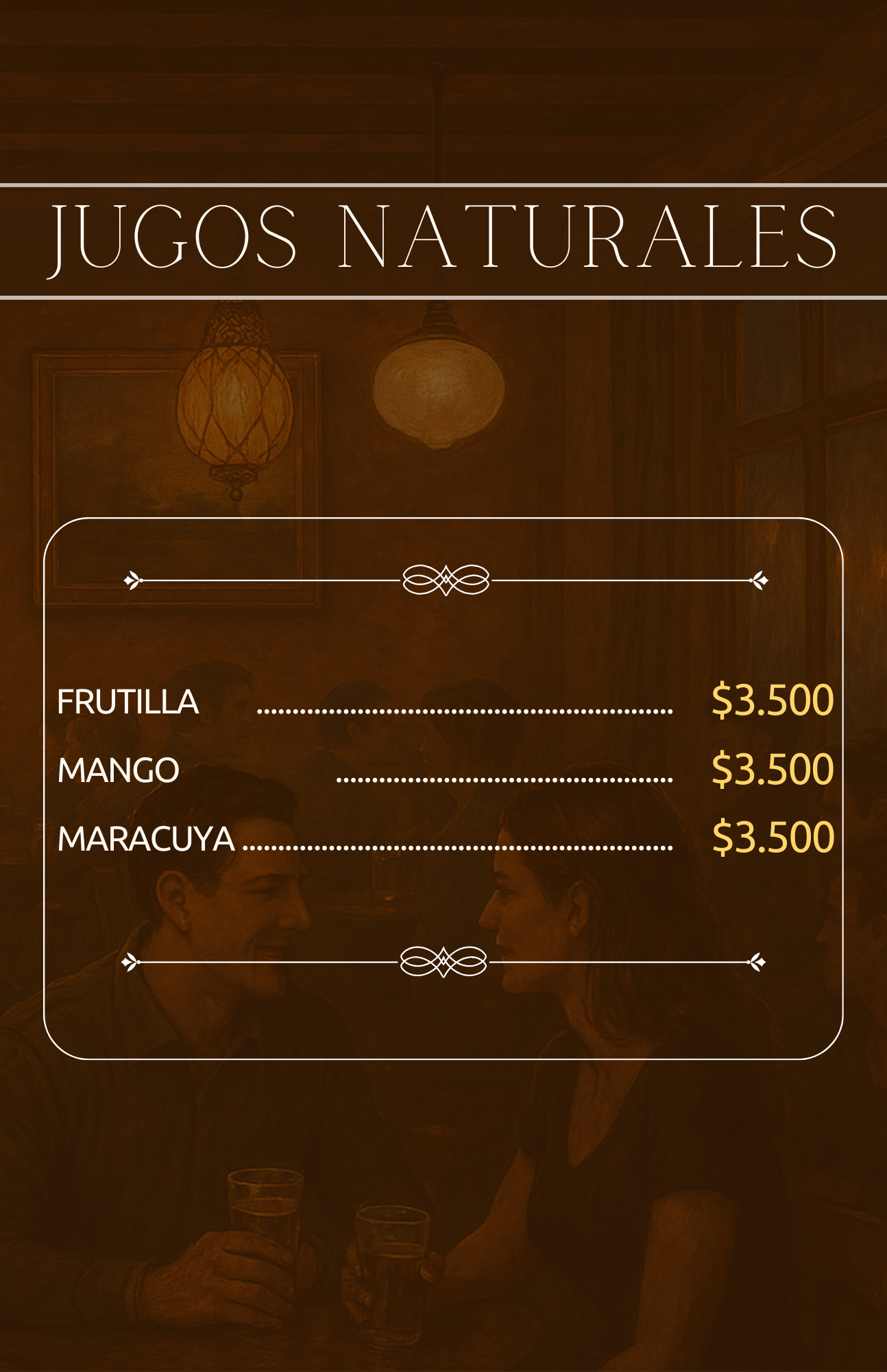 carta garrison portugues jugos naturales